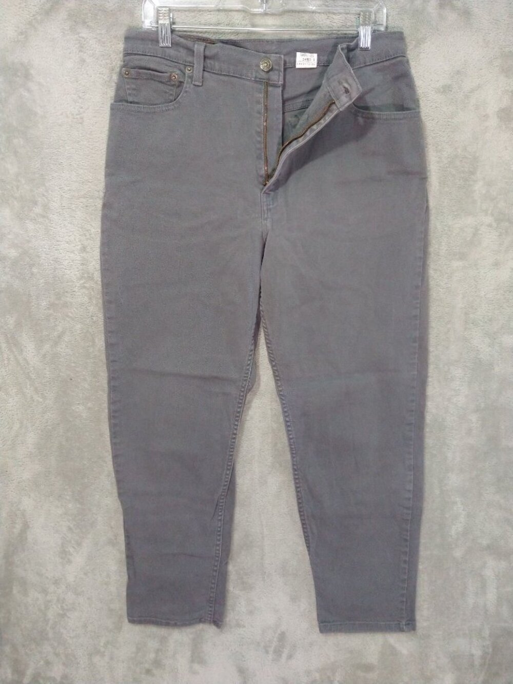 Levis 550 Jeans Womens 14 Gray High Rise Relaxed Fit Tapered Leg Vintage 90s